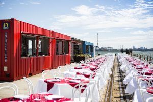 alt="Masterchef Cooking up a storm in a Royal Wolf pop-up container 1"
